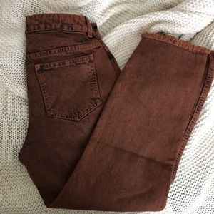 Brand new beautiful orange acid wash jeans